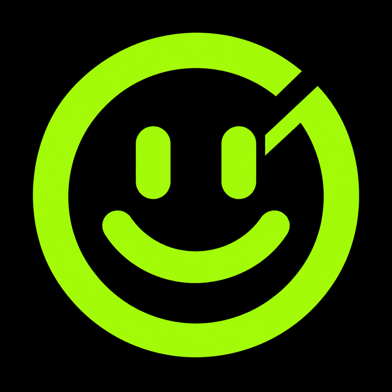 NOTHING green smile emblem